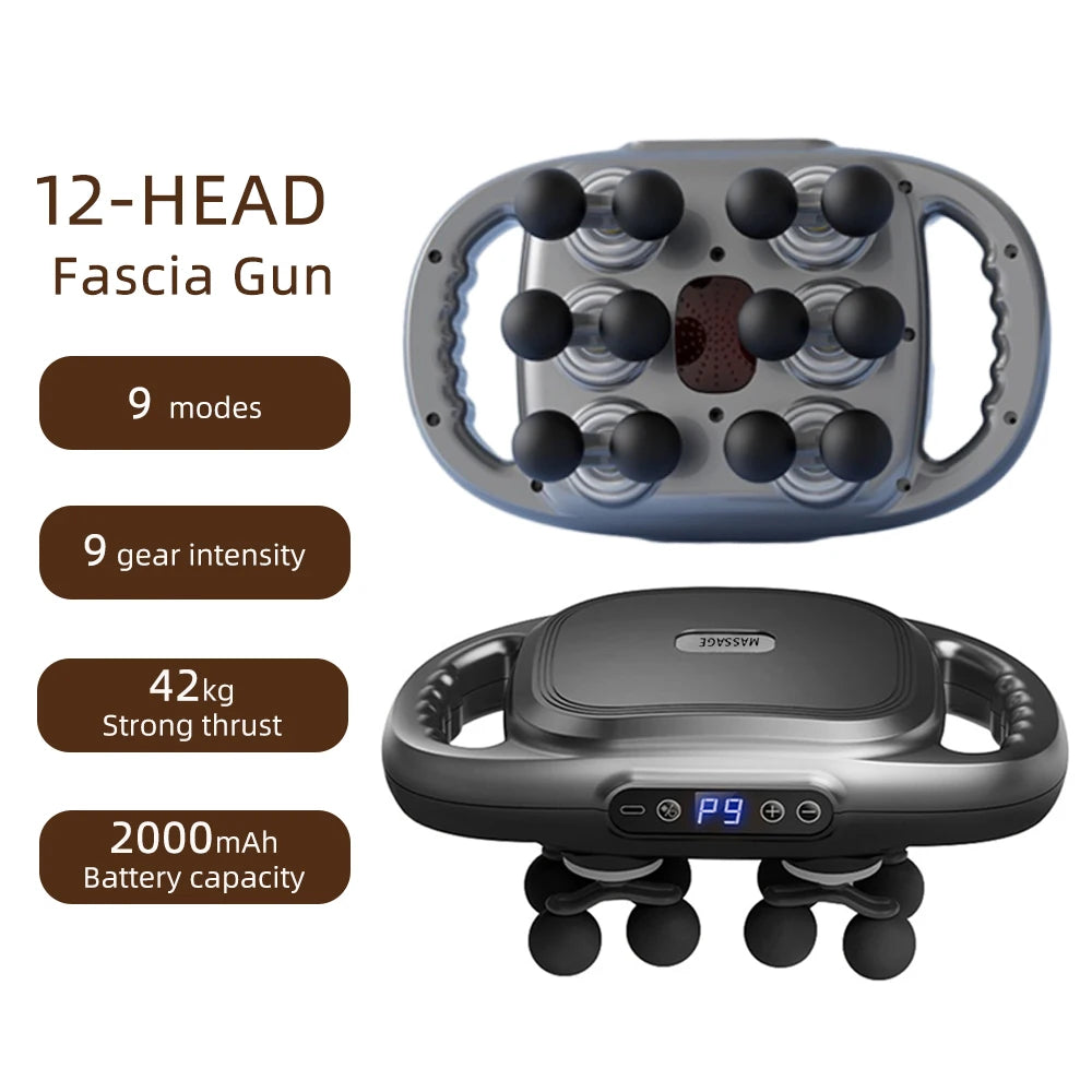 SerenGun 12-Head Deep Tissue Fascia Massager