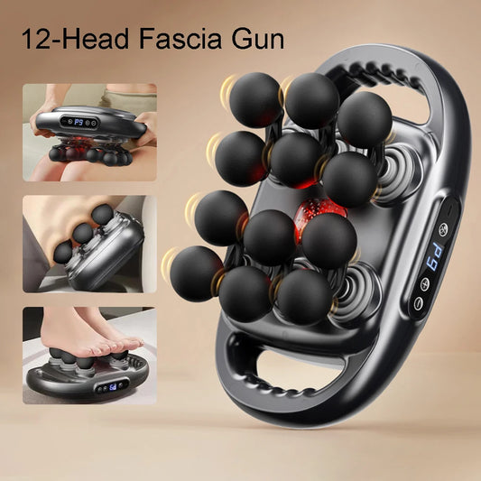 SerenGun 12-Head Deep Tissue Fascia Massager