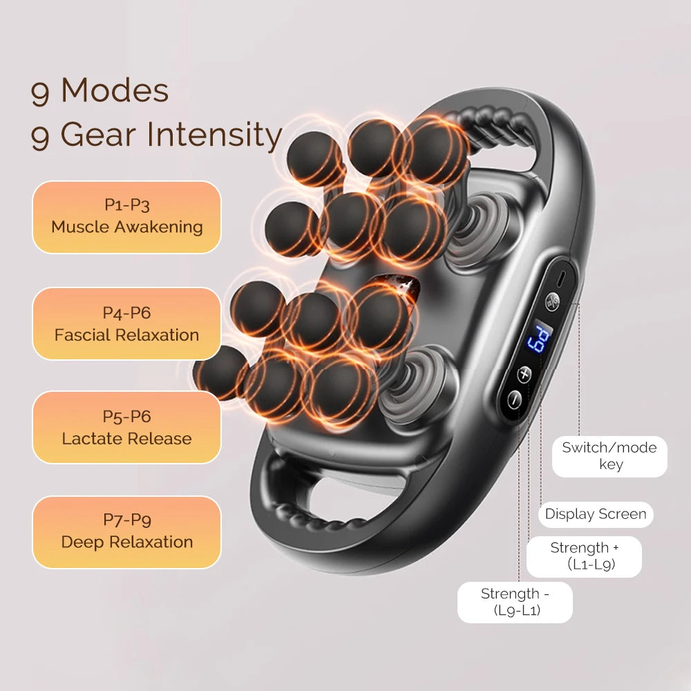 SerenGun 12-Head Deep Tissue Fascia Massager