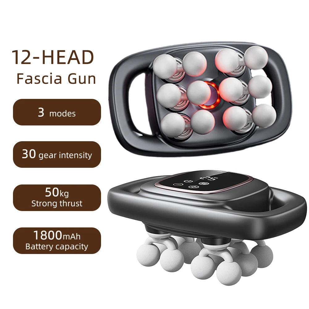 SerenGun 12-Head Deep Tissue Fascia Massager